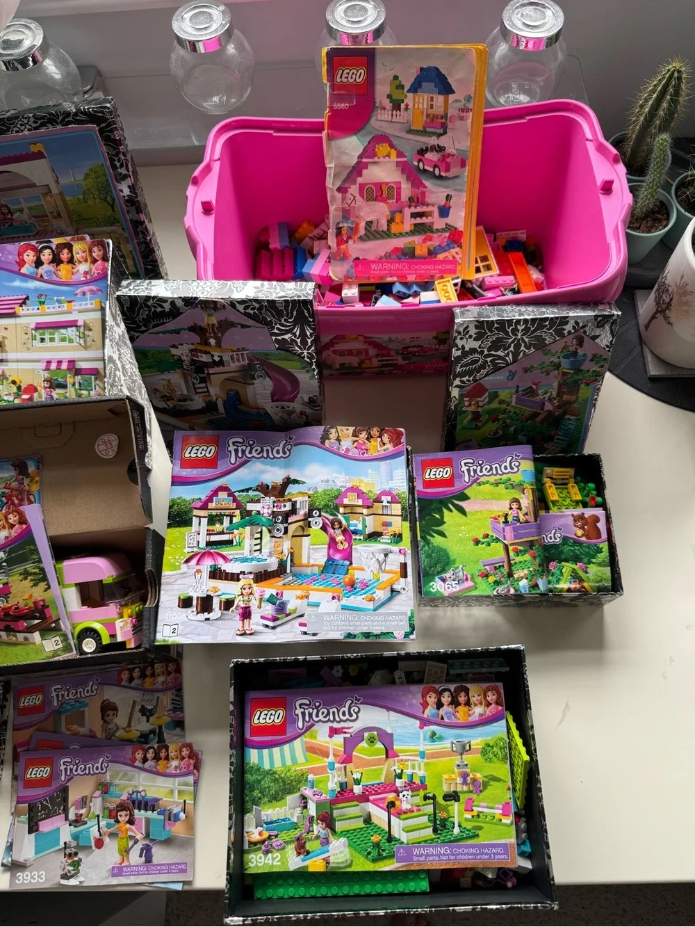 Lego Friends HUGE lot Bundle 5560 3184 3065 41017 41008 3942 3315 3933 3932 3939